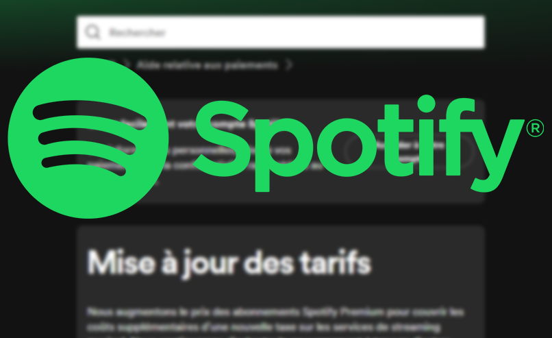 Spotify MaJ des tarifs