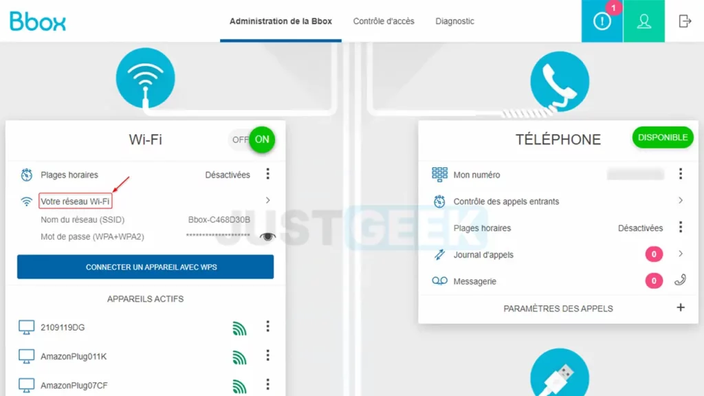 Comment changer son mot de passe wifi sur ma Bbox