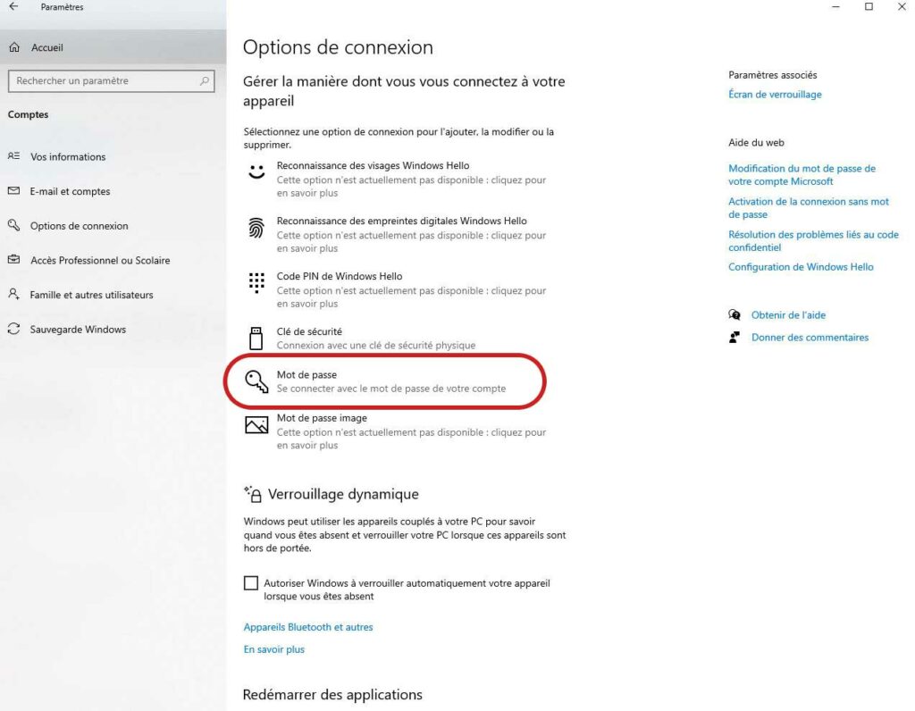 Comment supprimer le mot de passe au démarrage de windows