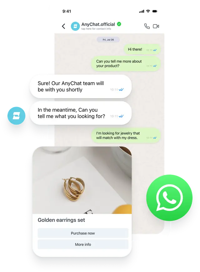 Gemini avec Anychat et Whatsapp