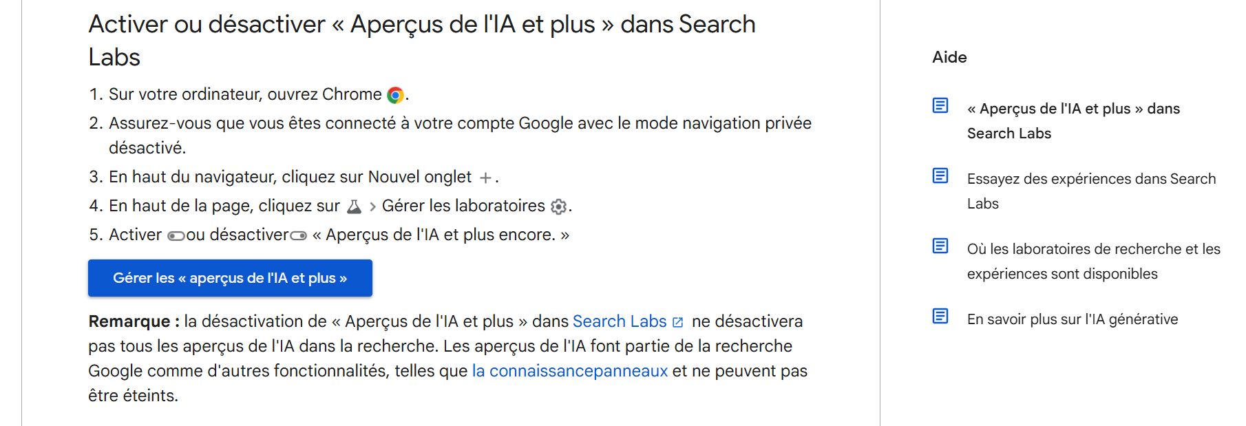 curse to disable Google AI