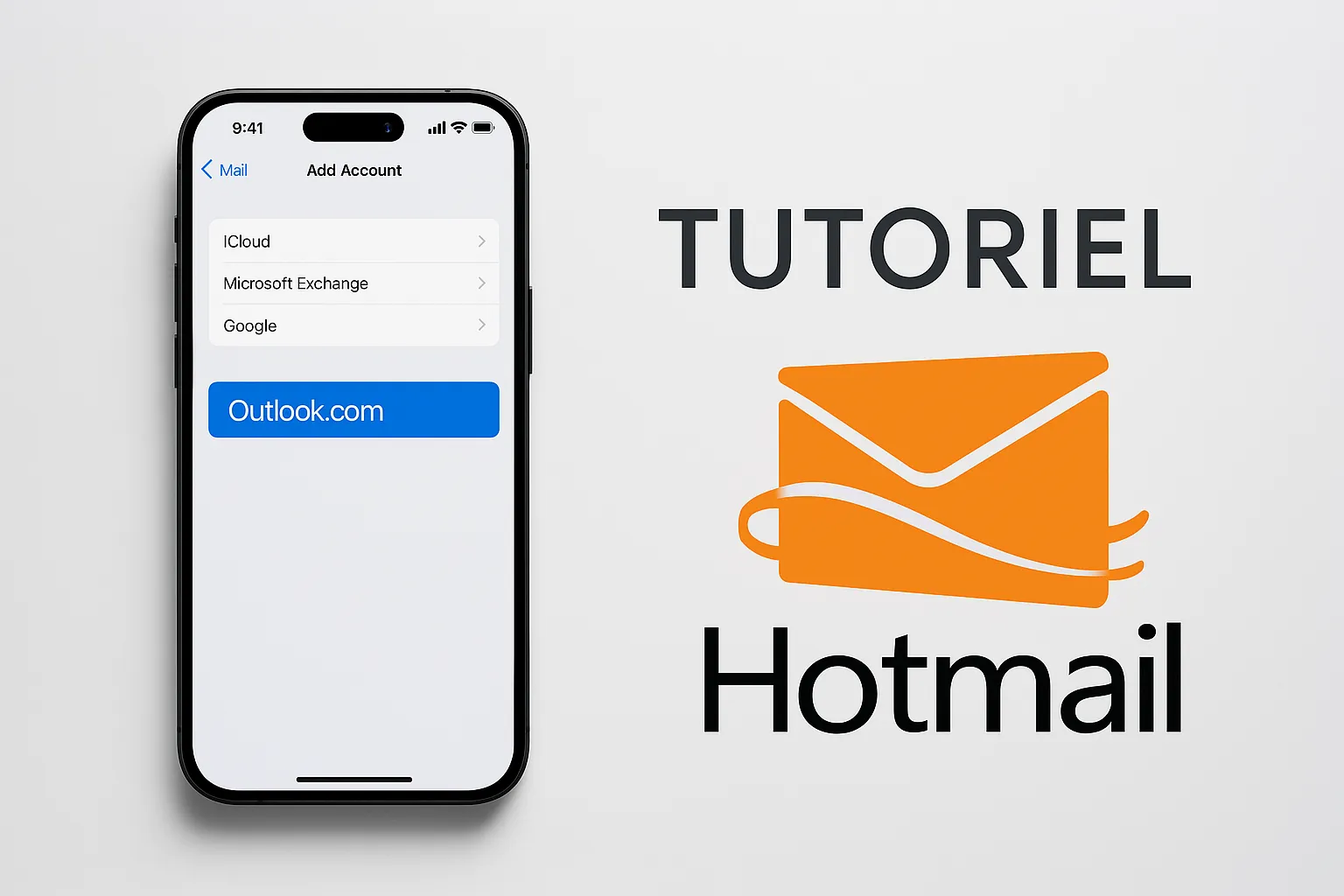 installer hotmail sur son iphone 15